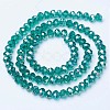 Electroplate Glass Beads Strands EGLA-A034-T8mm-B04-2