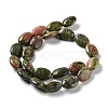 Natural Unakite Beads Strands G-L164-A-33-3