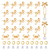 Brass Stud Earring Findings & Open Jump Rings KK-HS0001-79-1