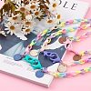 Personalized Acrylic Cable Chain Necklaces NJEW-JN03352-4