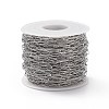 Tarnish Resistant 304 Stainless Steel Paperclip Chains CHS-F010-01C-P-3