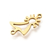 201 Stainless Steel Laser Cut Connector Charms LS-STAS-R132-11G-2