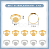 20Pcs 2 Styles Adjustable 304 Stainless Steel Finger Rings Components STAS-UN0057-19A-3