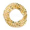 Electroplate Glass Beads Strands EGLA-H108-01A-AB06-4