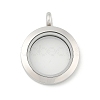 304 Stainless Steel Floating Locket Pendants X-STAS-E443-41P-03-1
