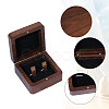 Wooden Jewelry Cufflinks Storage Magnetic Gift Case CON-WH0095-78B-3