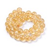 Natural Citrine Beads Strands G-E326-12mm-01-2