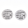 Non-Tarnish 201 Stainless Steel Pendants STAS-T064-38P-31-2