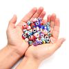 Acrylic & Resin & Polymer Clay Rhinestone European Beads FPDL-S015-04H-3