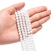 Synthetic White Agate Beads Strands G-D419-6mm-01-2