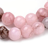 Natural Cherry Blossom Jasper Beads Strands G-Q462-63-6mm-2