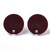 Cellulose Acetate(Resin) Stud Earring Findings KY-R022-018-3