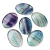 Oval Natural Fluorite Worry Stone G-R487-01K-1