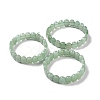 Natural Green Aventurine Oval Beaded Stretch Bracelet G-E010-01H-2