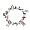 Colorful Glass Beaded Stretch Bracelet BJEW-JB09497-1