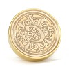 Brass Retro Initials Wax Sealing Stamp AJEW-F045-D03-4