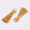 Cannetille Nylon Tassel Pendant Decorations HJEW-G008-A11-2