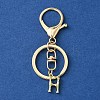 Alloy Initial Letter Charm Keychains KEYC-YW00006-08-1