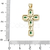Brass Micro Pave Cubic Zirconia Pendants KK-CBA56EF-32G-04-3