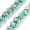 Handmade Foil Lampwork Beads Strands FOIL-S136-001F-1