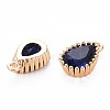 Brass Inlaid Cubic Zirconia Charms KK-S356-771J-2