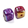 Plating Iridescent Acrylic Beads MACR-K353-12-3