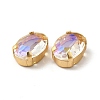 Moonlight Effect Oval Sew on Rhinestone GLAA-P055-01A-G05-3
