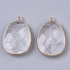 Natural Quartz Crystal Pendants X-G-T131-08J-2