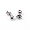 Tarnish Resistant 304 Stainless Steel Ball Stud Earrings EJEW-2224-5mm-P-1