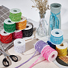 25M Metallic Yarn Lace Ribbons OCOR-GF0003-09E-3