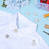 6Pcs Zinc Alloy & Rhinestone Cufflinks BUTT-PH0001-83P-4