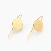 Brass Earring Hooks X-KK-A093-G-NF-1