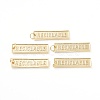 Brass Pendants ZIRC-I043-23G-1