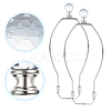 Glass Lamp Shade Light Bulb Clip Lampshade Adapter GLAA-WH0022-17P-3