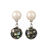 304 Stainless Steel Stud Earrings EJEW-JE07438-02-3