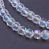 Electroplate Glass Beads Strands EGLA-J042-6mm-AB03-1