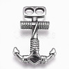 304 Stainless Steel Hook Clasps STAS-O101-51AS-1