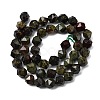 Natural Dragon Blood Beads Strands G-Z119-A17-02-4