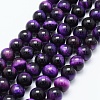 Natural Tiger Eye Beads Strands G-F561-8mm-B03-1