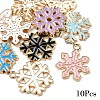 10 Styles Alloy Enamel Pendants ENAM-YW0005-16B-1