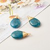 Natural Apatite Pendants PALLOY-JF00878-5