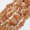 Natural Red Aventurine Beads Strands G-F328-09-1