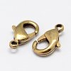 Brass Lobster Claw Clasps KK-P096-07-A-2