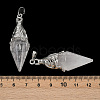 Natural Quartz Crystal Faceted Bicone Big Pendants G-Z101-03P-05-3