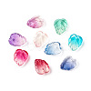 Two-Tone Transparent Glass Charms GLAA-H016-15-2
