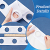Polypropylene Curtain Tape for Hook DIY-WH0569-65-4