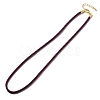 Nylon Milan Cord Necklace Making MAK-M028-01G-09-1