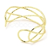 Brass Wire Wrap Cuff Bangle BJEW-Q771-01G-2