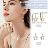 8Pcs 2 Colors Brass Cubic Zirconia Charms ZIRC-BBC0001-75-2