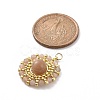 4Pcs 4 Styles Handmade Japanese Seed Beads Pendants PALLOY-MZ00054-4